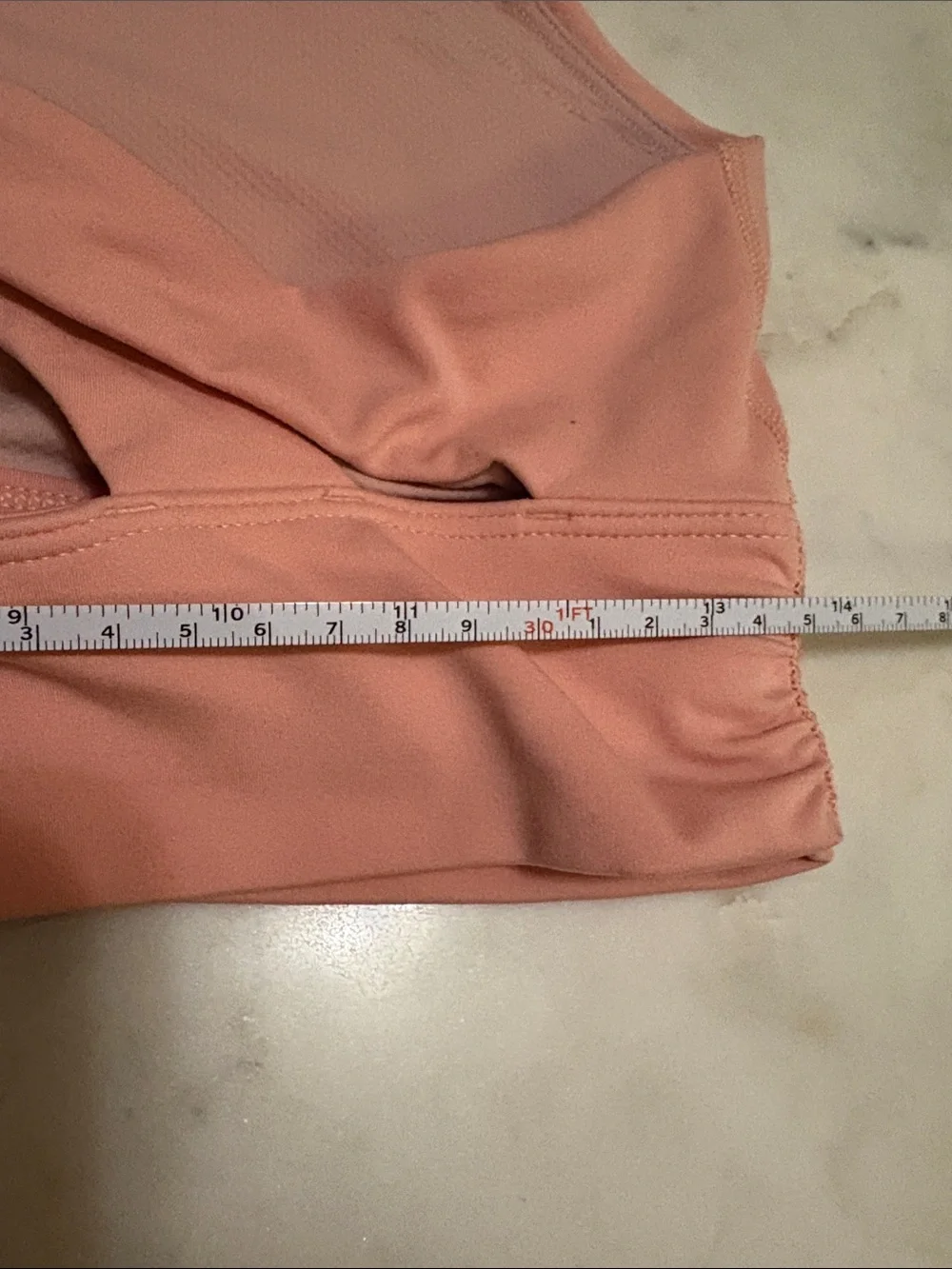 Athleta Coral Pink One-Shoulder Strappy Sports Bralette